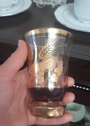 Bordo ve Altın Detaylı Cam Sürahi Seti - Görsel 9