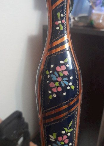 vintage el yapımı bakır vazo - Görsel 8