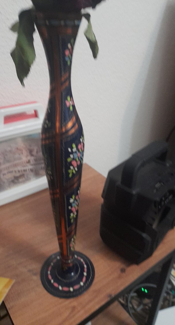 vintage el yapımı bakır vazo - Görsel 4