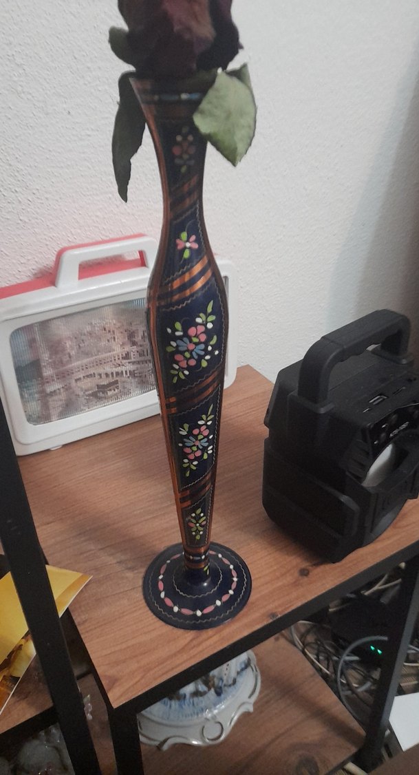 vintage el yapımı bakır vazo - Görsel 2