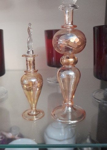 El Yapımı Antika Kadın Parfüm Şişeleri - Görsel 9