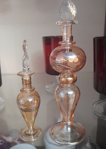 El Yapımı Antika Kadın Parfüm Şişeleri - Görsel 8