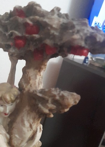 Bej Renkli Figürlü Saat Dekoru - Görsel 16