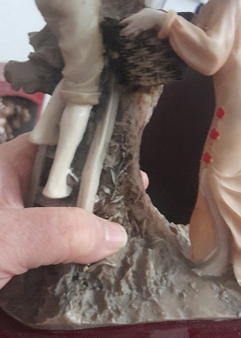 Bej Renkli Figürlü Saat Dekoru - Görsel 13