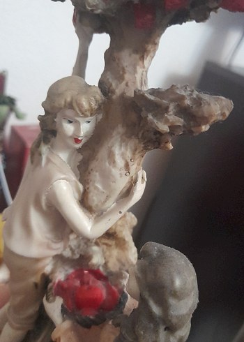 Bej Renkli Figürlü Saat Dekoru - Görsel 15