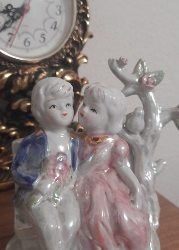 Pastel Renkli Çift Figürlü Porselen Biblo - Görsel 10