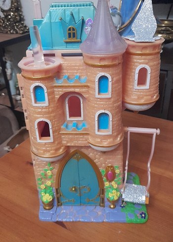 Pastel Pembe Oyuncak Şato ve Bebek Seti - Görsel 3