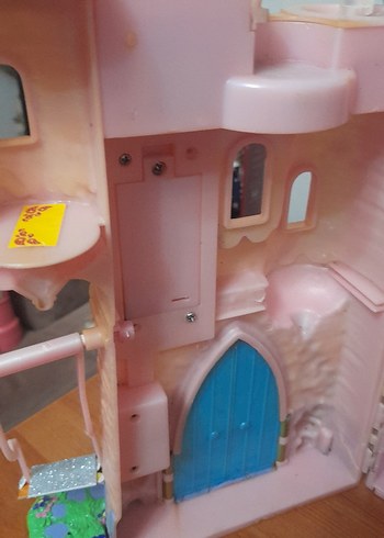 Pastel Pembe Oyuncak Şato ve Bebek Seti - Görsel 8