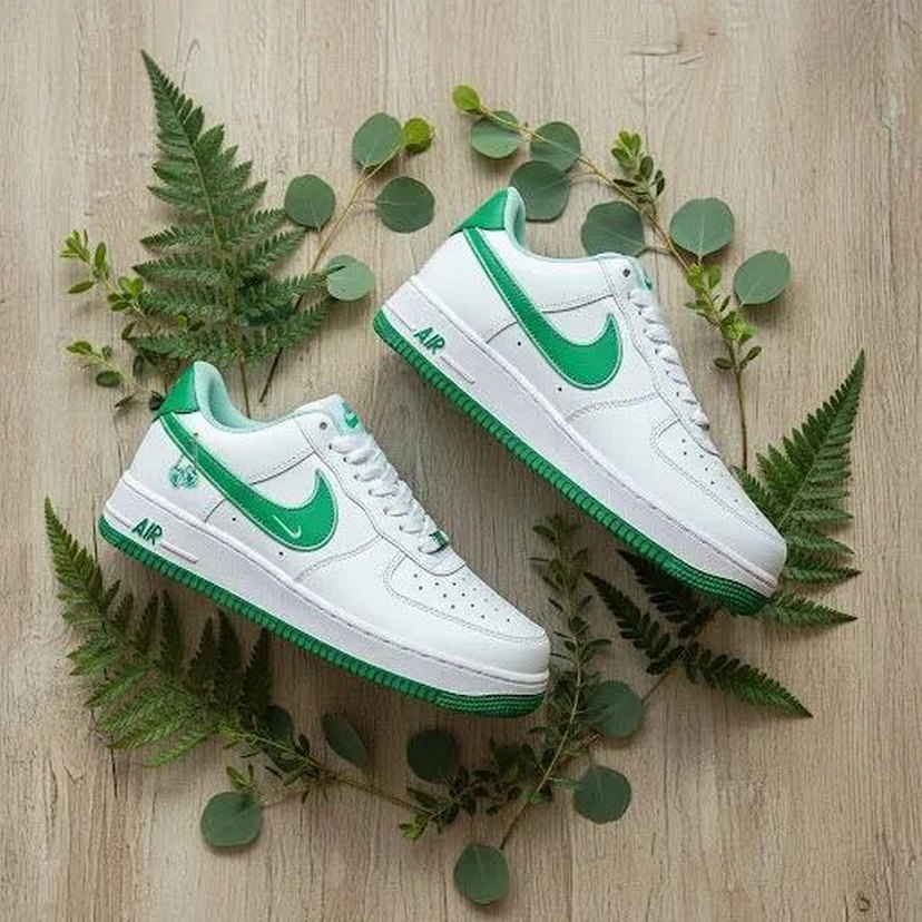 Nike Beyaz Yeşil Platform Spor Ayakkabı - Görsel 2