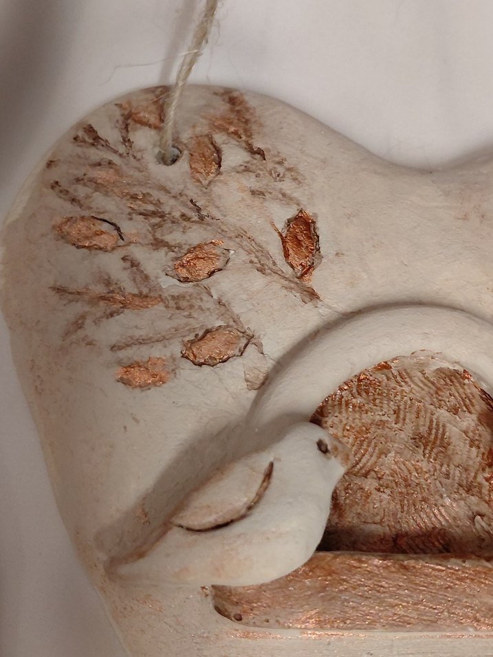 Bej Kuş Figürlü Dekoratif Biblo - Görsel 2