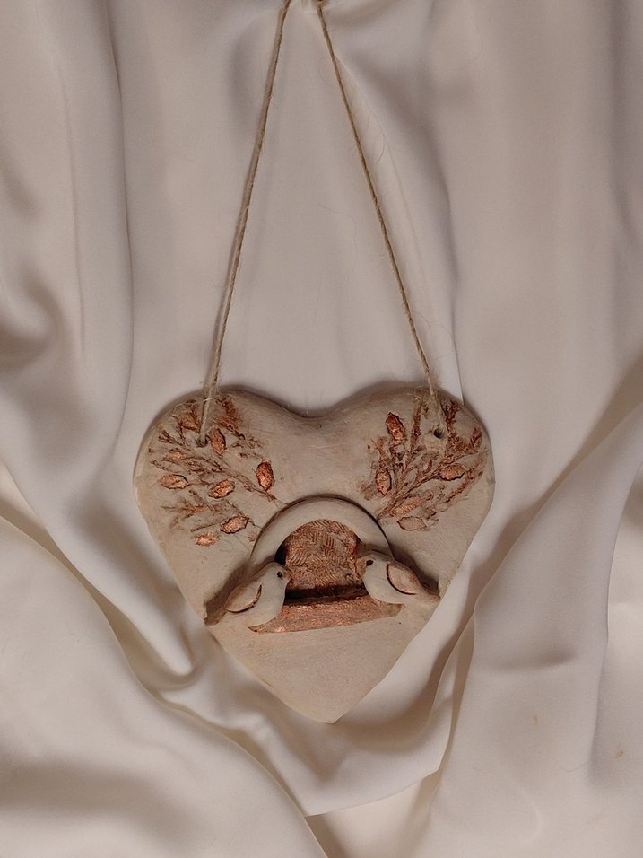 Bej Kuş Figürlü Dekoratif Biblo - Görsel 3