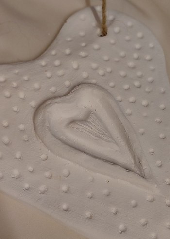 doku detaylı kalp duvar süsü - Görsel 2