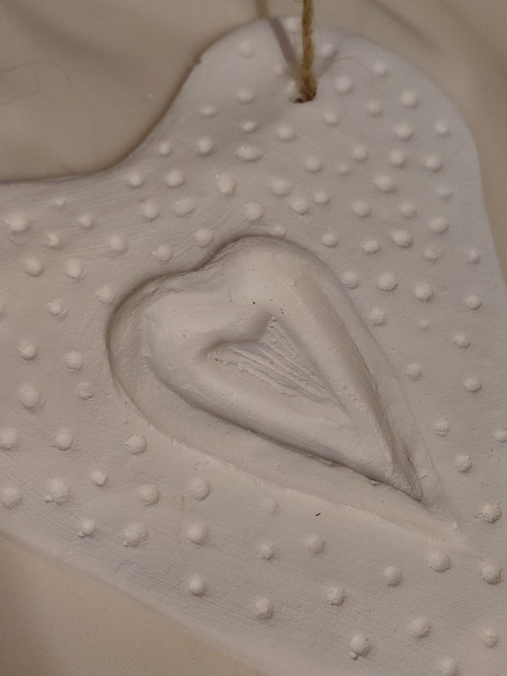 doku detaylı kalp duvar süsü - Görsel 2