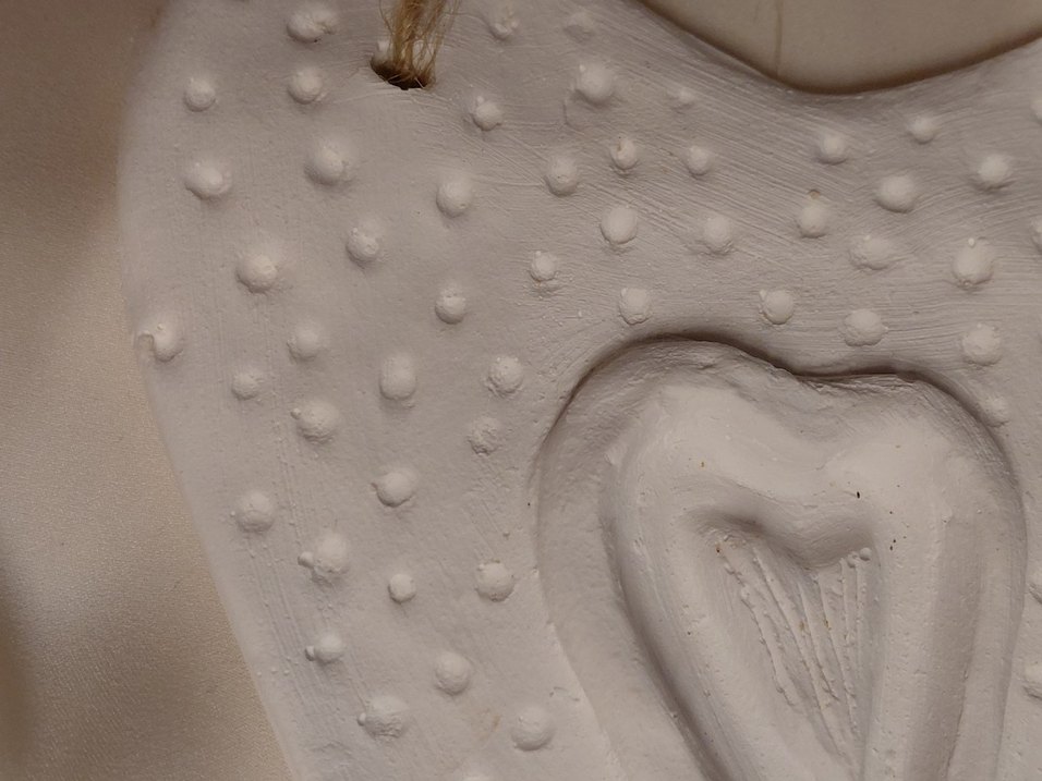 doku detaylı kalp duvar süsü - Görsel 3