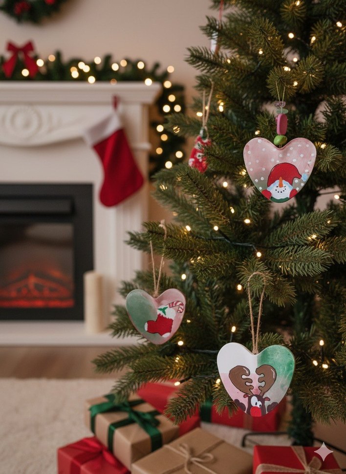 6lı set yılbaşı ağaç süsleri - Görsel 2