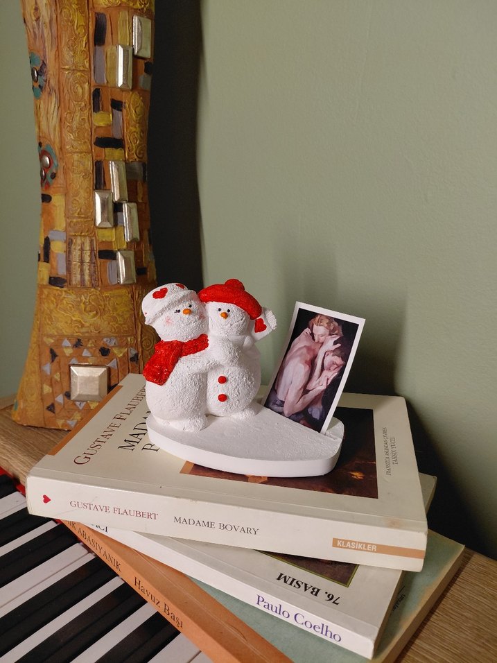 Kardan Adam Figürlü Fotoğraf Tutucu - Görsel 3