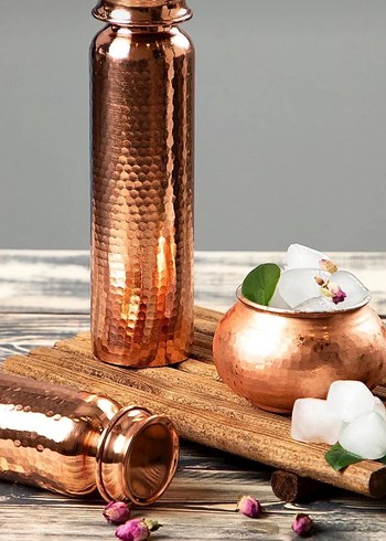 BAKIR ÇEKİÇLİ MATARA (750 ML) - Görsel 2