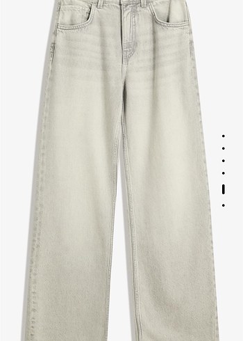 Gri Regular Fit Midi Denim Kadın Jean