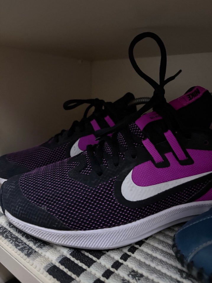 Mor Kadın Spor Ayakkabı Velcro Bağcıklı - Görsel 3