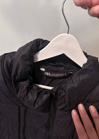 Siyah Fermuarlı Kadın Kışlık Mont - Görsel 2