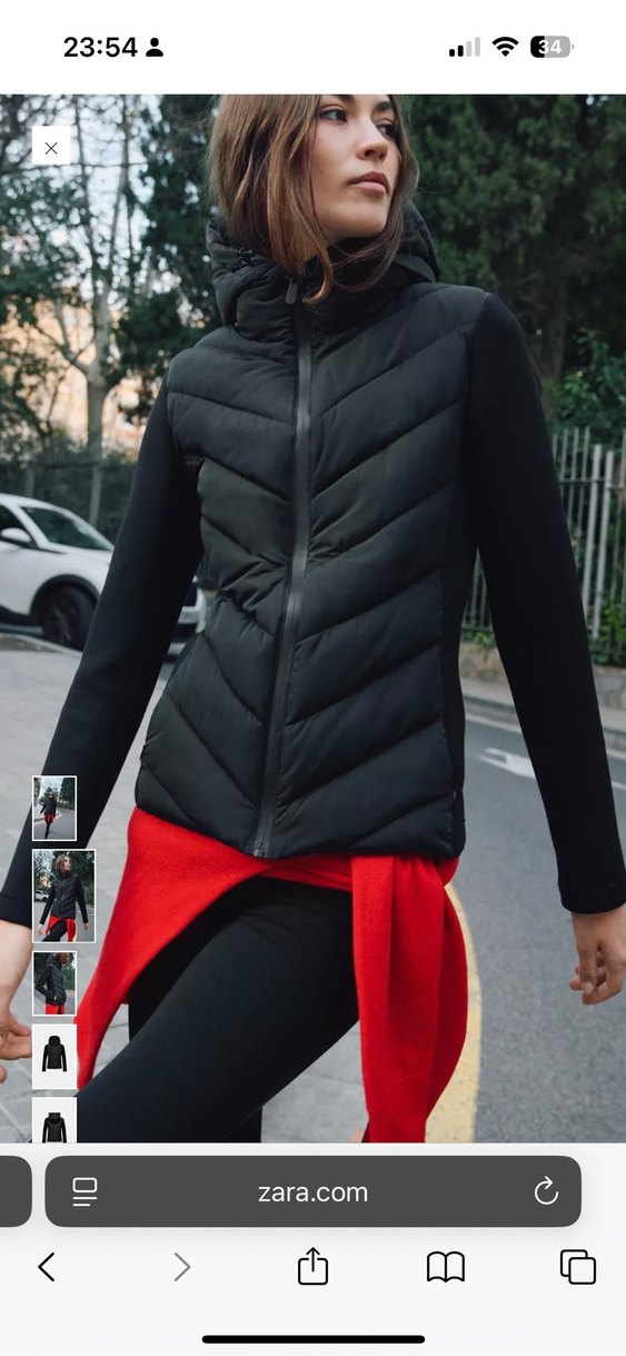 Kemerli Siyah Kısa Kadın Kışlık Mont - Görsel 2