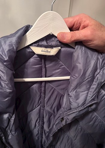 Gri Kapitone Kadın Kışlık Mont - Görsel 2