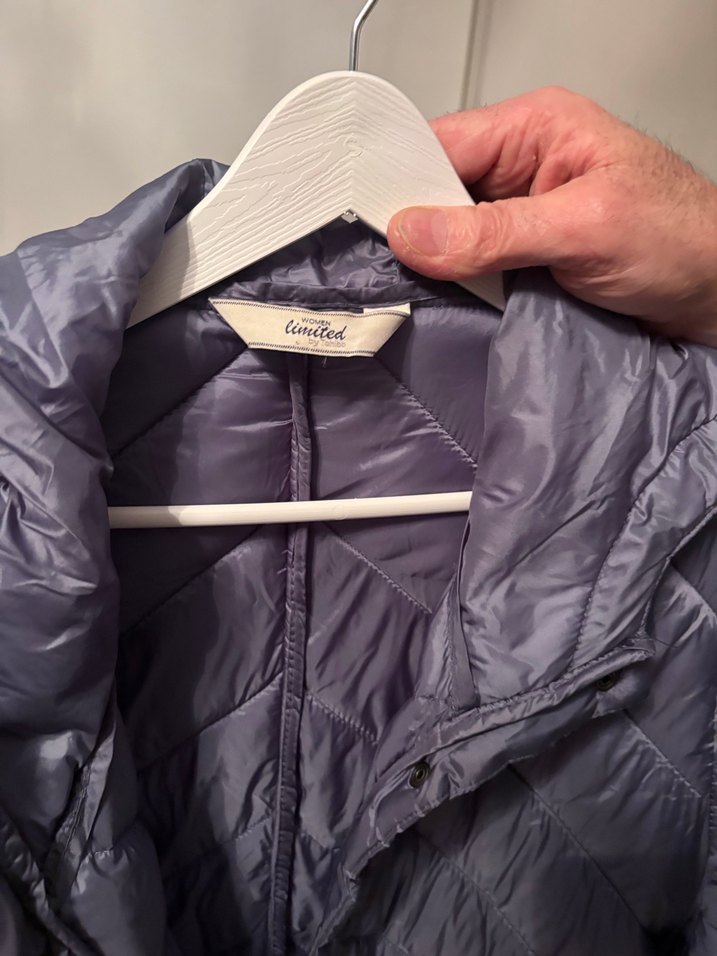 Gri Kapitone Kadın Kışlık Mont - Görsel 2