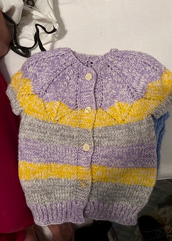 Mavi Örgü Erkek Çocuk Süveter - Görsel 5