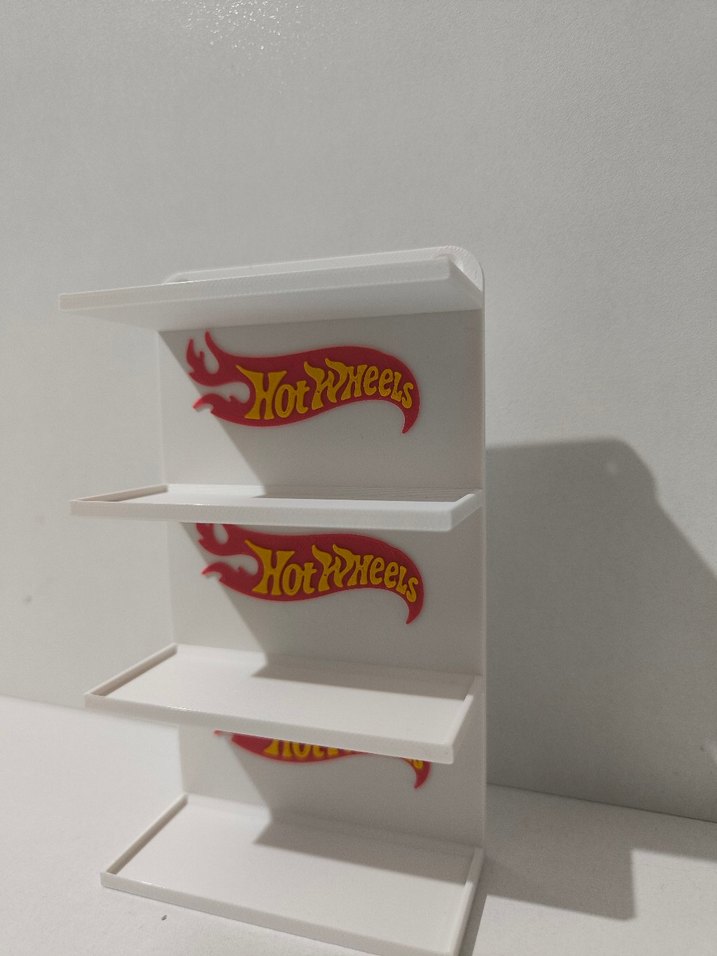 Beyaz Hot Wheels Çocuk Rafı - Görsel 3