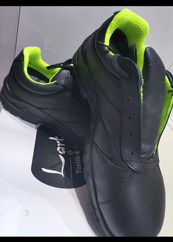 Siyah Erkek çelik burun iş Ayakkabı - Görsel 3