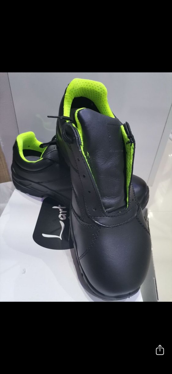 Siyah Erkek çelik burun iş Ayakkabı - Görsel 4