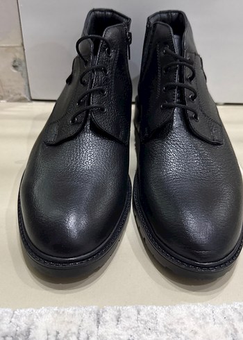 Siyah Erkek Bağcıklı deri 41 numara erkek bot - Görsel 8
