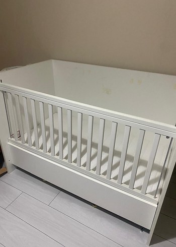 Beyaz Bebek Beşiği ve Sepeti - Görsel 3