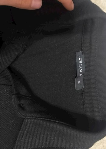 Düğmeli Siyah Midi Kısa Kollu Elbise - Görsel 4