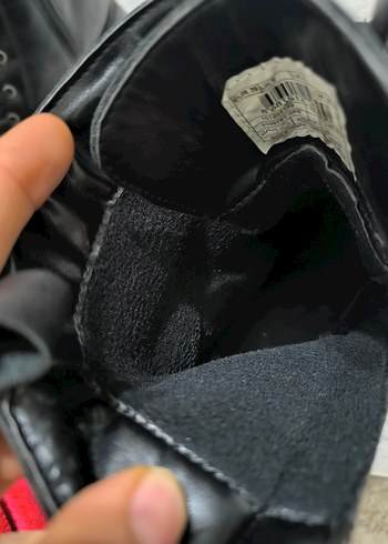 Siyah Kadın Deri Bot, Bağcıklı ve Fermuarlı - Görsel 7