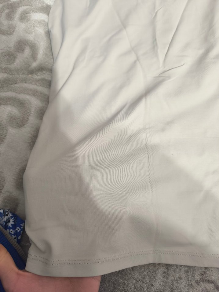 Gri Kadın Kolsuz Linen Bluz - Görsel 3