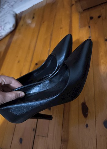Siyah Stiletto Topuklu Kadın Ayakkabı - Görsel 3