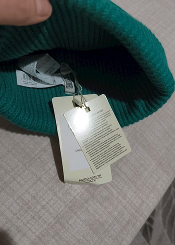 Kadın Turkuaz Örgü Yün Bere - Görsel 6