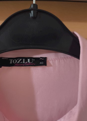 Pudra Pembe Uzun Kollu bayan Gömlek - Görsel 3