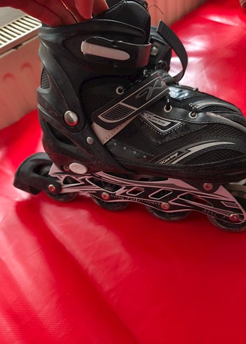 Erkek Siyah Kemerli Biker Paten - Görsel 4