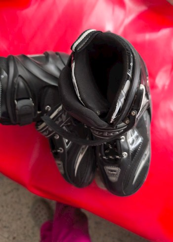 Erkek Siyah Kemerli Biker Paten - Görsel 5