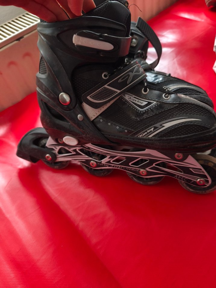 Erkek Siyah Kemerli Biker Paten - Görsel 4