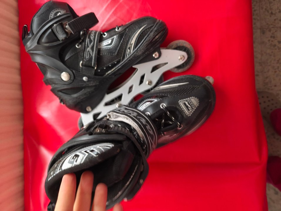 Erkek Siyah Kemerli Biker Paten - Görsel 3