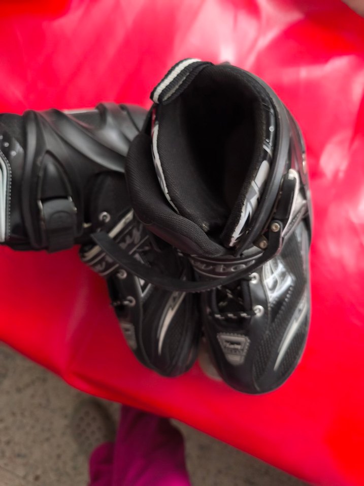 Erkek Siyah Kemerli Biker Paten - Görsel 5