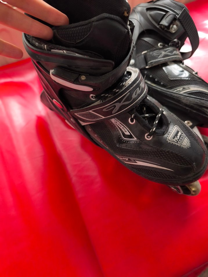 Erkek Siyah Kemerli Biker Paten - Görsel 2