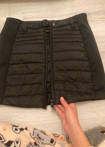 s Beden siyah Renk TCM by Tchibo Siyah Fermuarlı Mini Etek