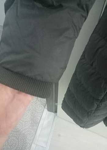 koyu askeri yeşil Fermuarlı Uzun Kadın Kışlık Mont - Görsel 4