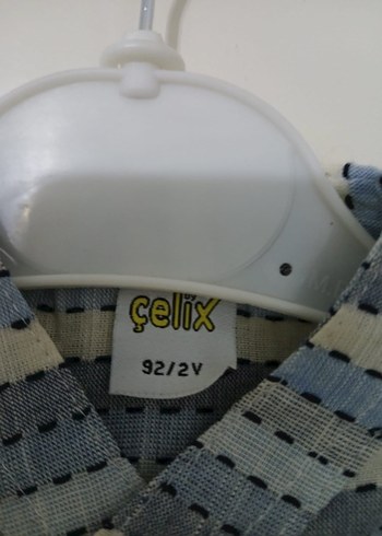 Erkek Çocuk Mavi Çizgili Kısa Kollu Gömlek - Görsel 3