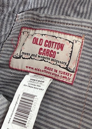 Old Cotton Cargo Denim-Deri Orijinal Çanta - Görsel 3