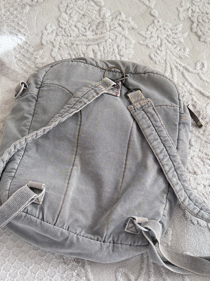 Old Cotton Cargo Denim-Deri Orijinal Çanta - Görsel 4